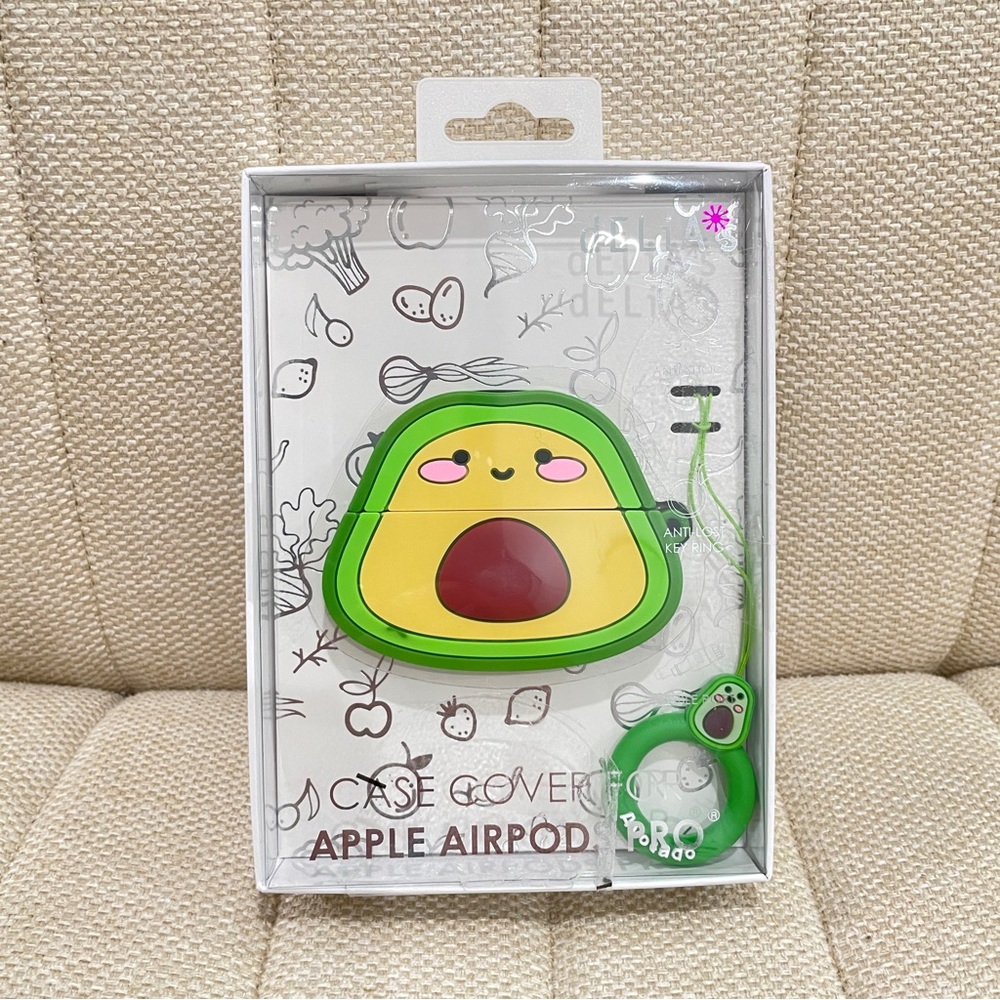 NEW Cute Kawaii Avocado AirPods Pro Case with Key Ring‎